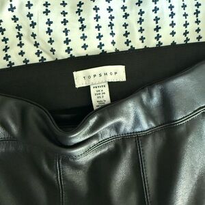 TOPSHOP faux leather leggings